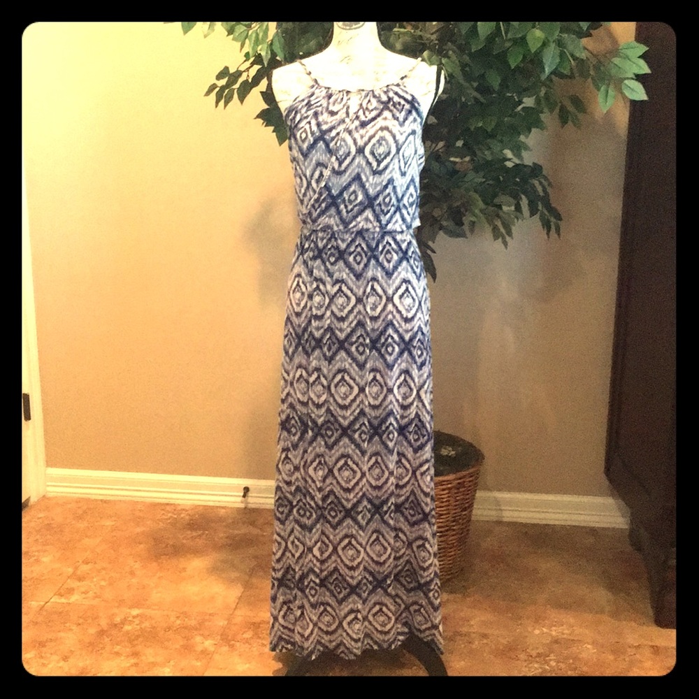 Strappy Blue Maxi